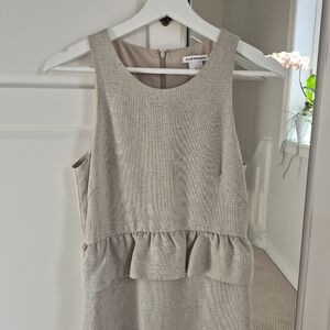 Club Monaco Sleeveless Midi Dress With Peplum Waist Size 2